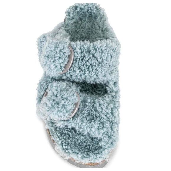 New Free People x Birkenstock Arizona Teddy Shearling Sandals Size 40 - Picture 2 of 7